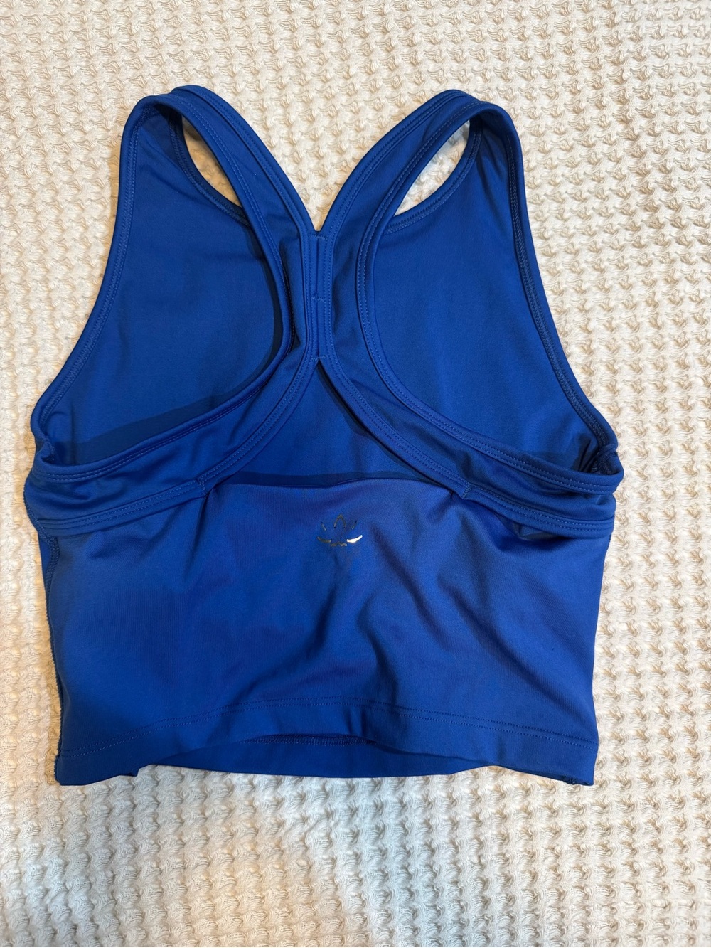 Beyond Yoga Royal Blue Racerback Crop Tank - Picture 3 of 4